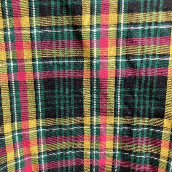 Savage‎ x Fenty Womens Two Piece Plaid Pajamas Set Size 1X Cropped Top Edgy Comf - Picture 13 of 16